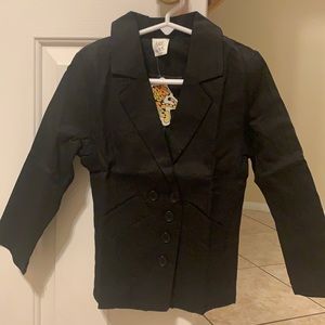 Xiao Han Hu Boys 4T-5T black blazer Brand New Still has Tags